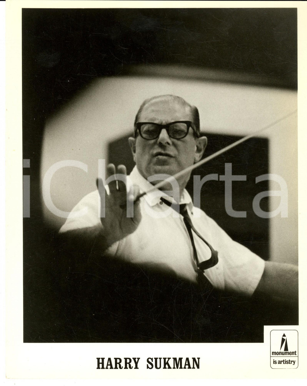 Fotografia d epoca originale 1970 ca Ritratto del compositore Harry SUKMAN Fotografia SERIALE 18x24 cm 1
