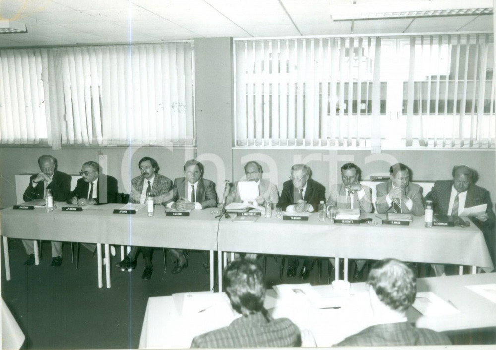 Fotografia d epoca originale 1985 ca FRANCE Riunione dei dirigenti della Mutualità Fotografia 1