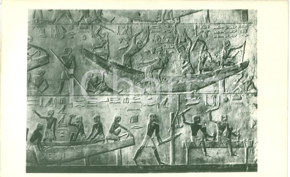 Cartolina originale da collezione 1930 ca SAKKARA La tomba di PTAHHOTEP Cartolina LEHNERT LANDROCK 1
