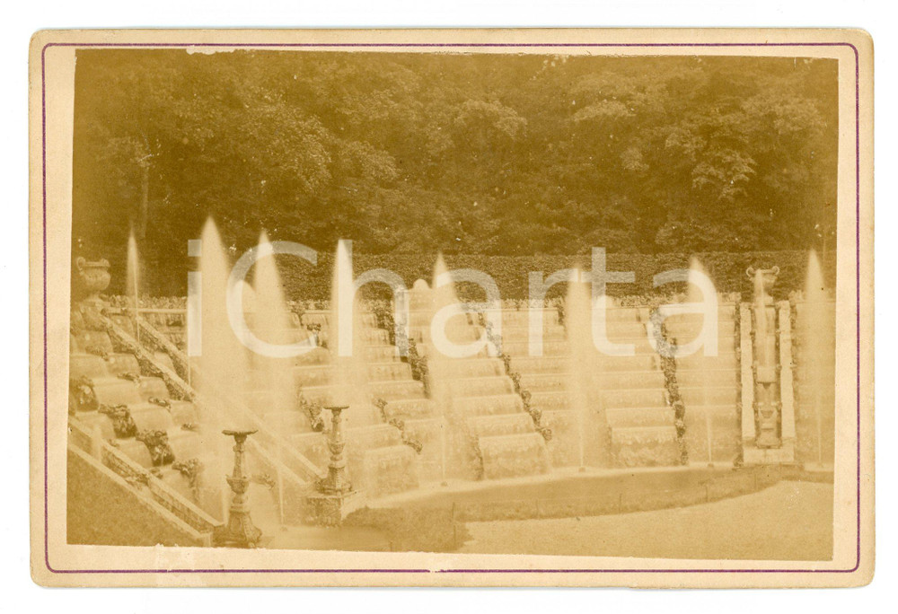 1890 ca CHATEAU DE VERSAILLES Bosquet de la Salle de Bal - Photo 16x11 cm Fotografia d'epoca montata su cartoncino. CONDIZIONI:FAIR/discreto Bruniture diffuseFORMATO: 16x11 cm originale e autentica 1