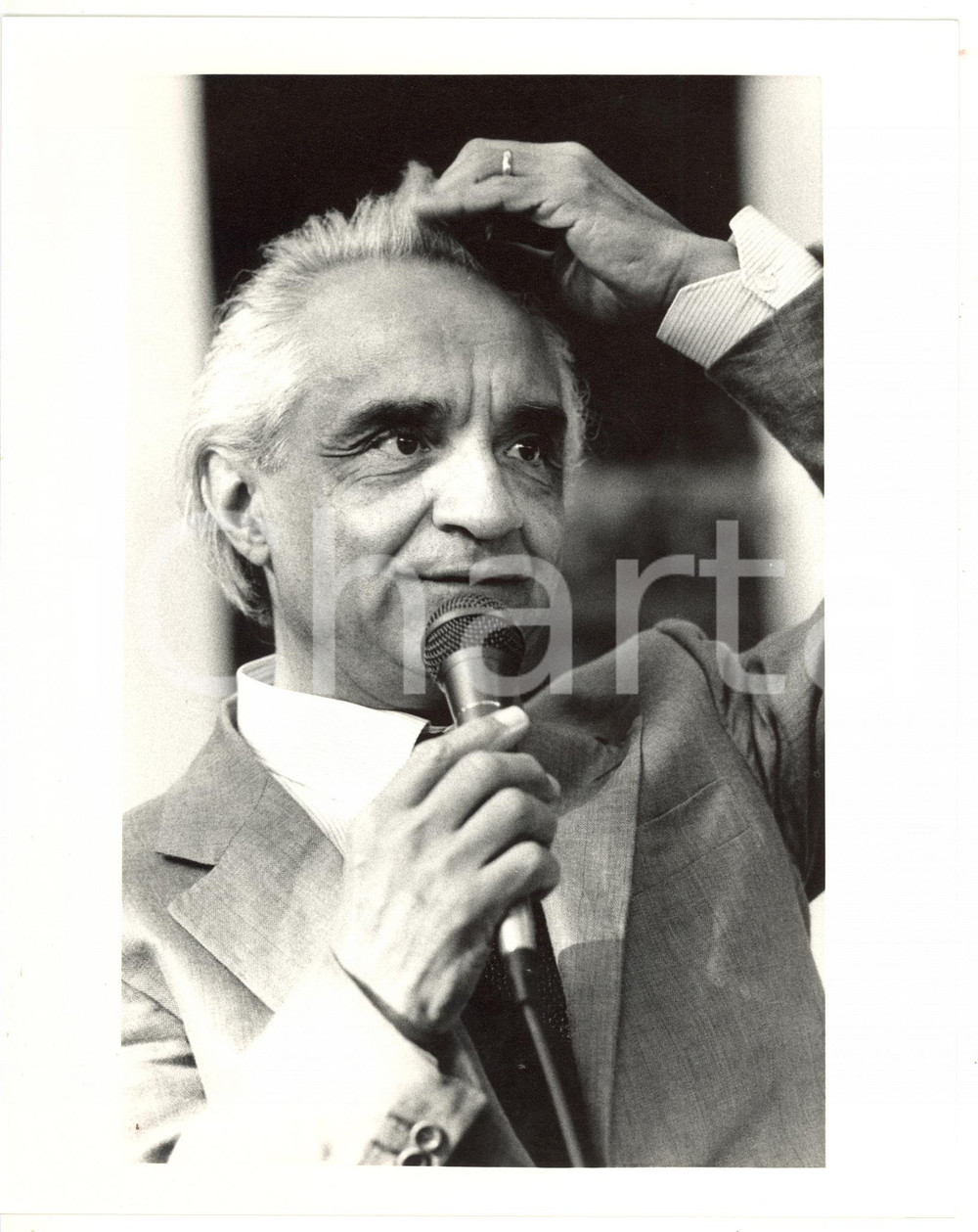 1990 ca ROMA Ritratto del fisico Antonino ZICHICHI *Foto 20x25 cm Fotografia d'agenzia. CONDIZIONI: GFORMATO: 20x25 cm  originale e autentica 1