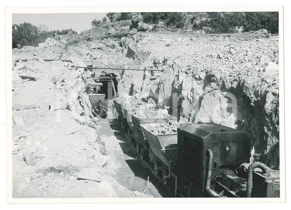 Fotografia d epoca originale 1962 SARDEGNA GALLURA Area fiume e diga del LISCIA  Lavori scavo Foto 2 1