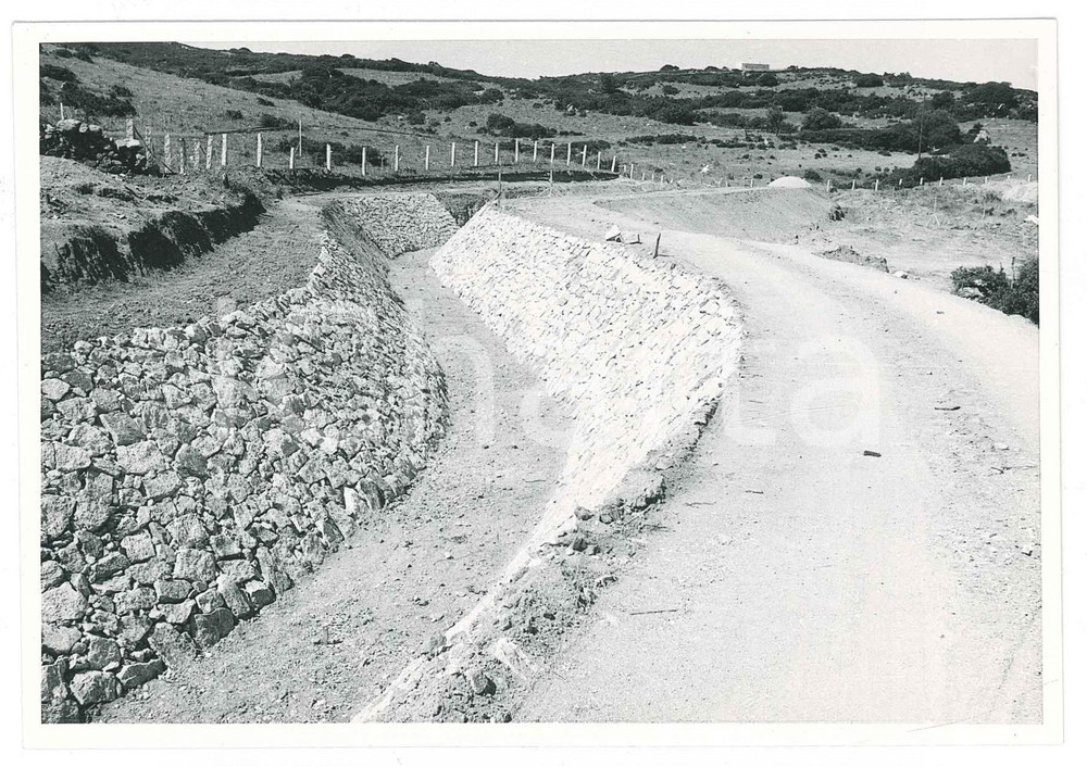 Fotografia d epoca originale 1962 SARDEGNA GALLURA Area fiume e diga del LISCIA  Lavori Foto 15x10 cm 1 1