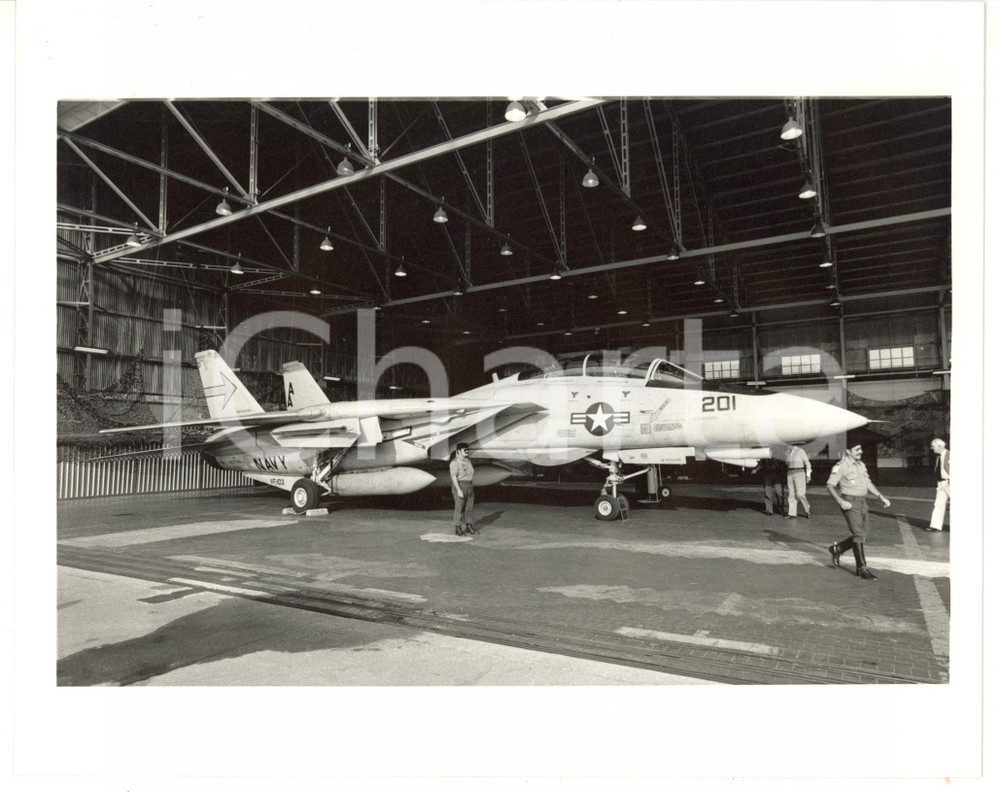 1985 ca AERONAUTICA MILITARE ITALIANA Aereo GRUMMAN F-14 TOMCAT *Foto 25x20 Fotografia d'agenzia. CONDIZIONI: GFORMATO: 25x20 cm  originale e autentica 1