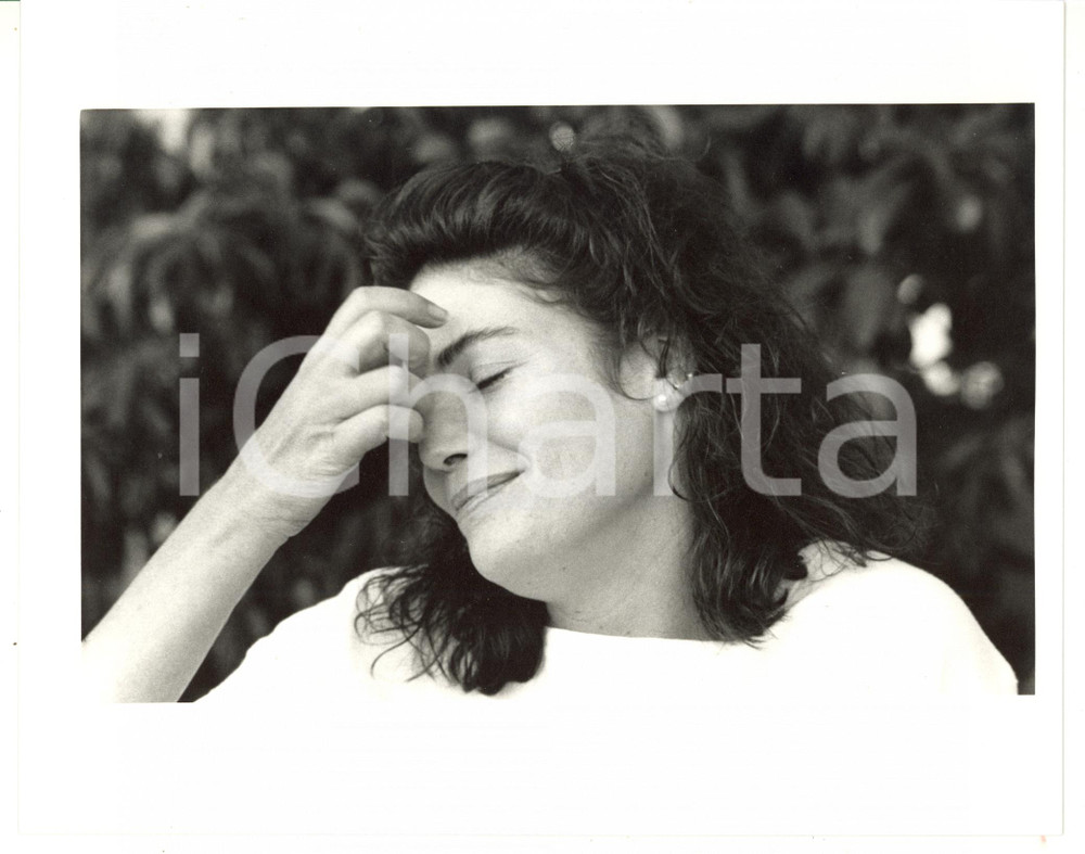 1987 VENEZIA Mostra del Cinema - Ritratto dell'attrice Kelly McGILLIS *Foto Fotografia d'agenzia, scattata in occasione della presentazione del film "Made in Heaven". CONDIZIONI: GFORMATO: 25x20 cm  originale e autentica 1