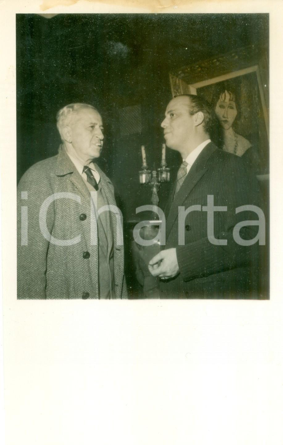 Fotografia d epoca originale 1955 ca ROMA Il compositore Louis GRUENBERG prima dello spettacolo Fotografia 1