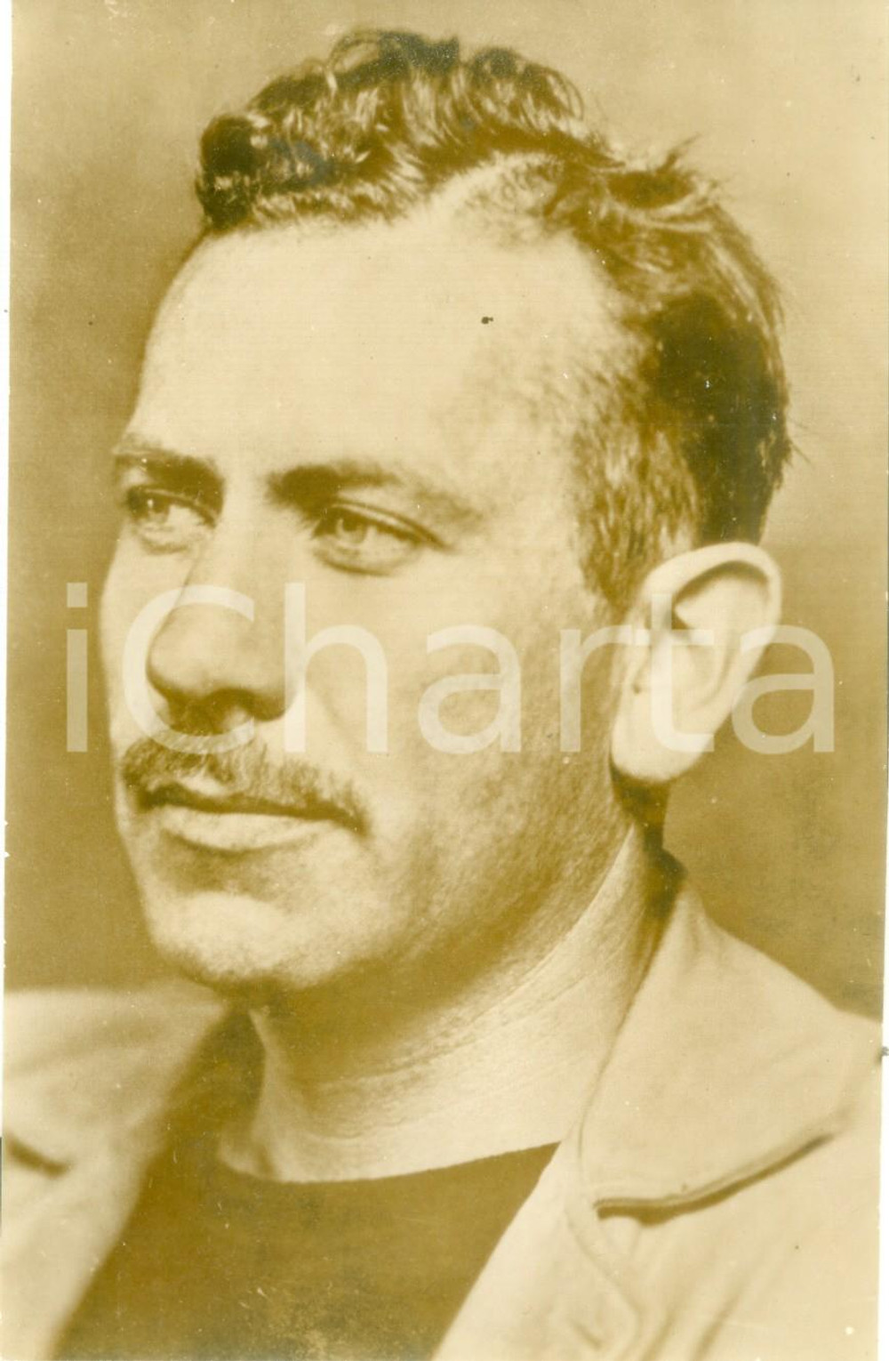 Fotografia d epoca originale 1950 ca RISTAMPA USA Ritratto di John STEINBECK Foto bassa qualità 1