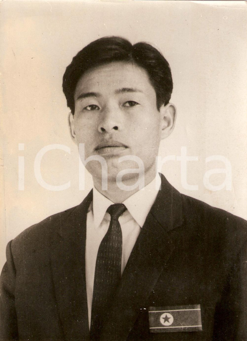 Fotografia d epoca originale 1968 COREA DEL NORD Nazionale calcio Ritratto Ri CHI terzino FOTO 3 1