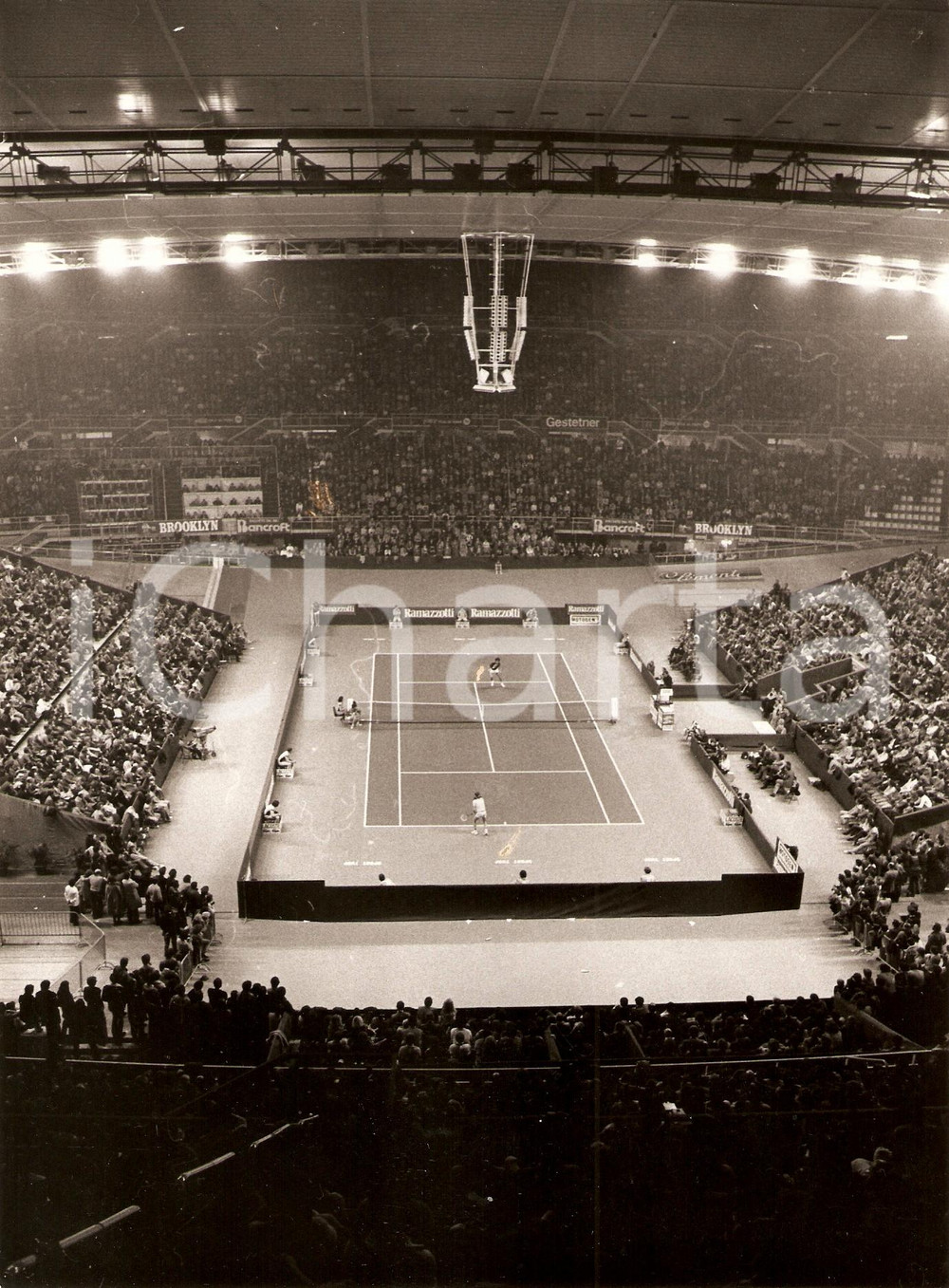 Fotografia d epoca originale 1978 MILANO Palasport San Siro RAMAZZOTTI TENNIS CUP Panoramica pubblico Foto 1