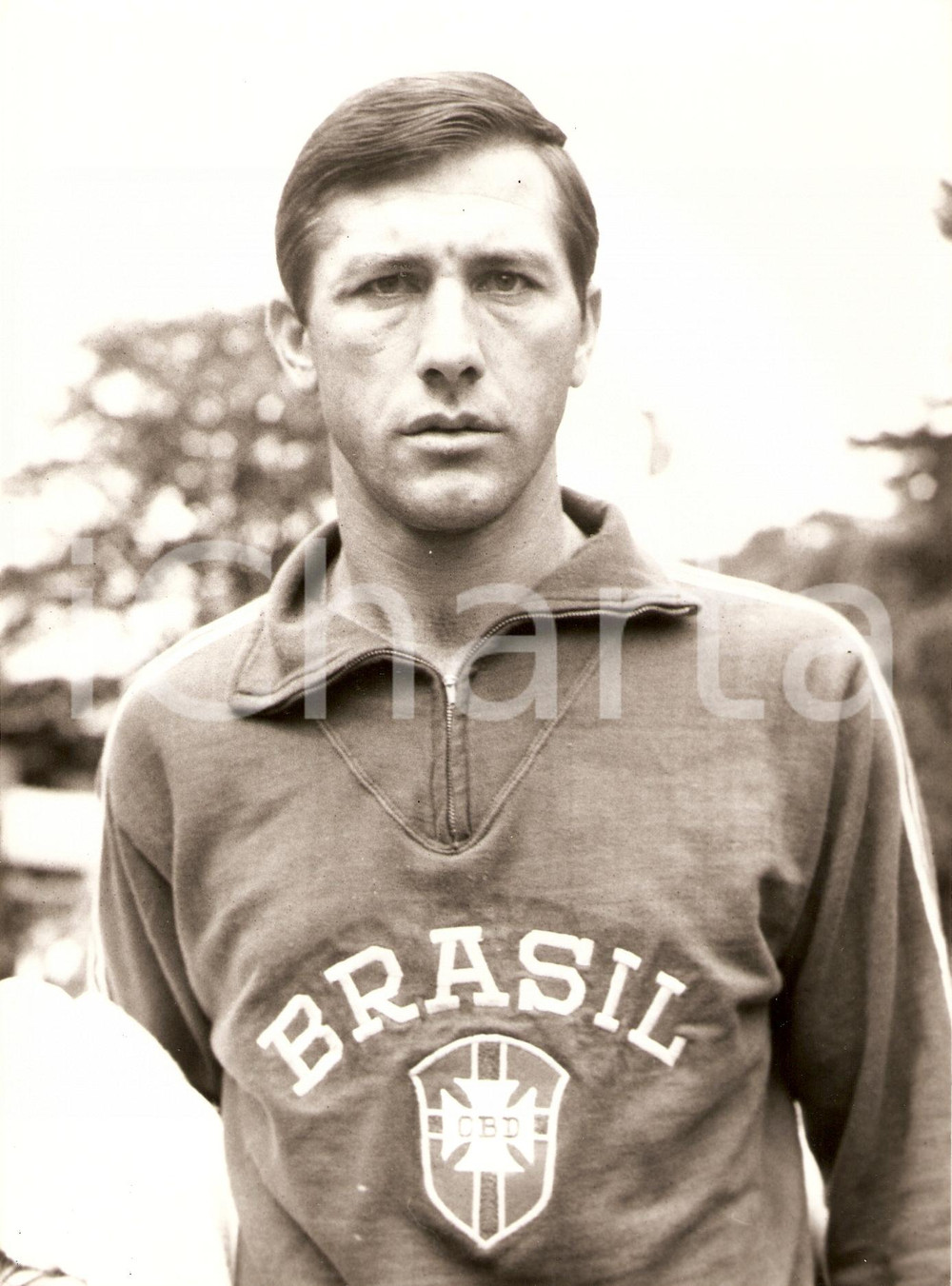 Fotografia d epoca originale 1962 BRASILE Calcio NAZIONALE Hilderaldo BELLINI difensore Foto 2 1