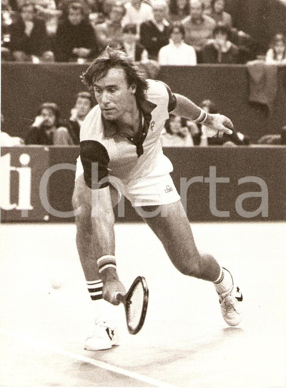 Fotografia d epoca originale 1980 ca AUSTRALIA Tennis John ALEXANDER durante un match Foto 1