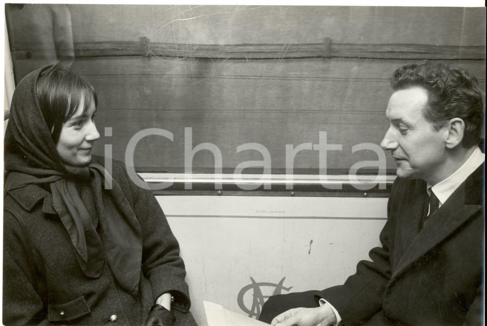 Fotografia d epoca originale 1960 ca PARIS Pierre PERRIN sul trasporto pubblico locale Foto 26x18 1