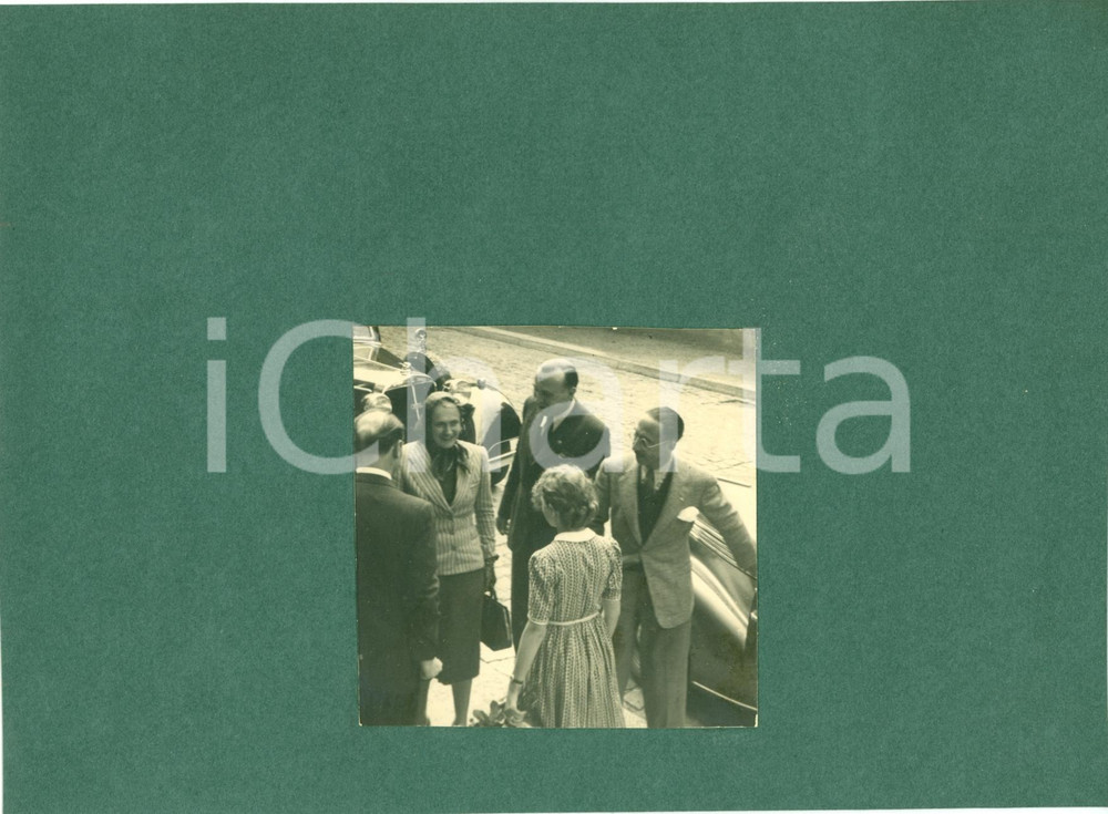 Fotografia d epoca originale 1940 REICHENBERG Fulvio SUVICH visita dirigenti RAS  Foto 2 1