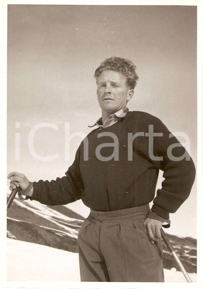 Fotografia d epoca originale 1960 ca SWITZERLAND Campionati SCI ALPINO Bernhard PERREN Foto 4 1
