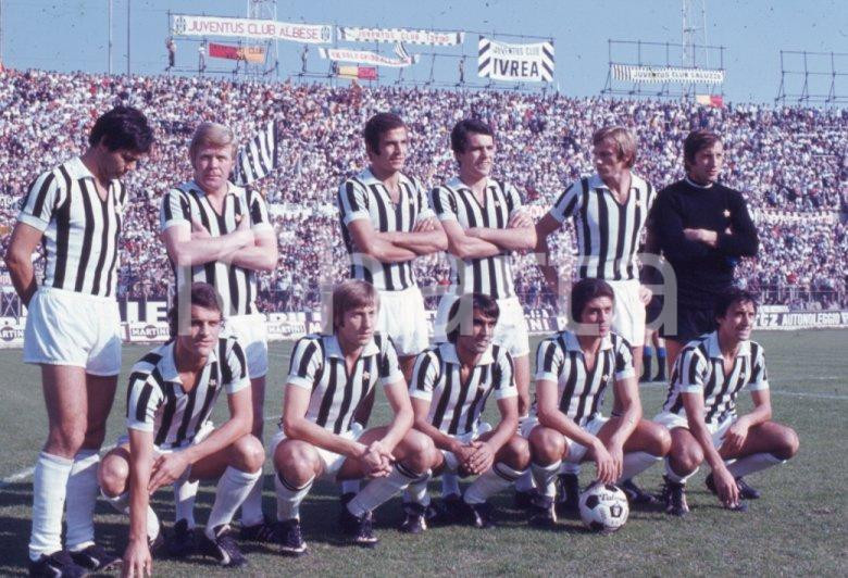 Fotografia d epoca originale JUVENTUS 1971/72 CALCIO Formazione DIAPOSITIVA ORIGINALE 1