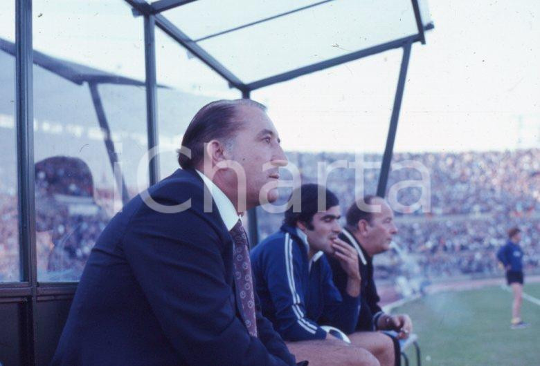 Fotografia d epoca originale JUVENTUS 1971/72 CALCIO Čestmír Vycpálek DIAPOSITIVA ORIGINALE 1