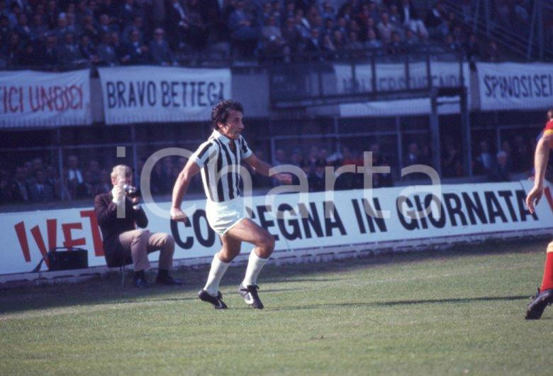 Fotografia d epoca originale JUVENTUS 1971/72 CALCIO Giuseppe Furino DIAPOSITIVA ORIGINALE 1