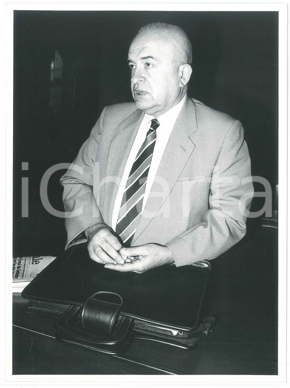 Fotografia d epoca originale 1985 ca POLITICA MSI Senatore Giorgio PISANÒ a un convegno  Ritratto Foto 5 1