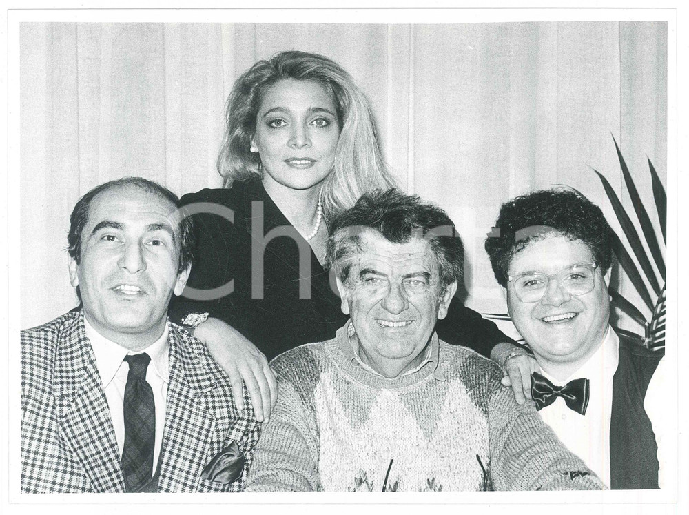 Fotografia d epoca originale 1987 Candid camera Mara VENIER Davide MENGACCI Nanni LOY Fabrizio FRIZZI 1 1