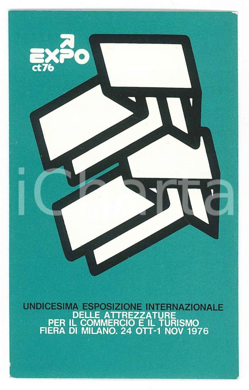 Oggetto da collezione cartaceo 1976 MILANO XI Esposizione attrezzature per commercio e turismo  Tessera 1