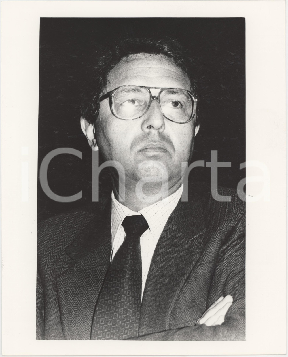 Fotografia d epoca originale 1985 ca DEMOCRAZIA CRISTIANA Roberto MAZZOTTA Politico Foto 20x25 cm 7 1