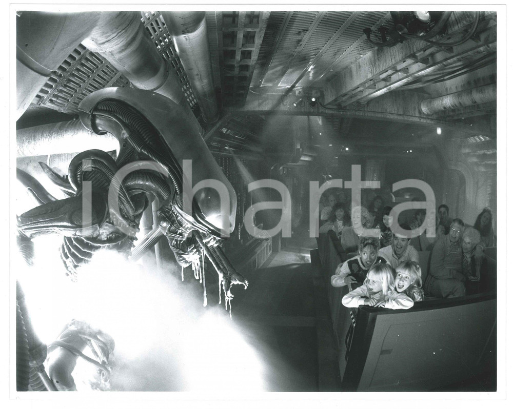 Fotografia d epoca originale 1989 DISNEY  MGM STUDIOS Great Movie Ride ALIEN xenomorph  Photo 25x20 1