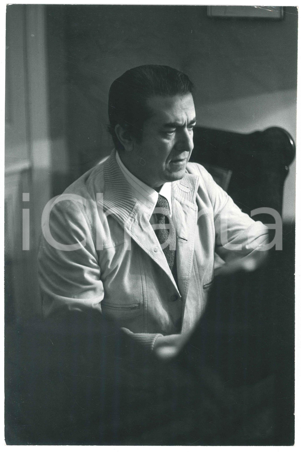 Fotografia d epoca originale 1973 MILANO Il tenore Giuseppe DI STEFANO al pianoforte 3 Foto 20x30 1