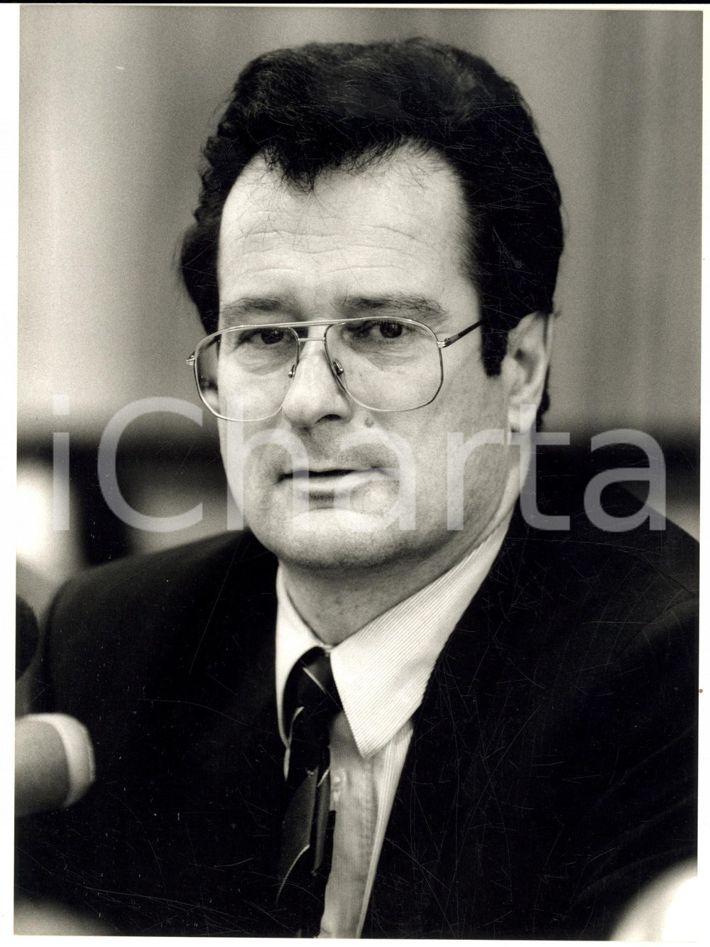 Fotografia d epoca originale 1990 circa BERLIN Ritratto del ministro Klaus KINKEL Fotografia 16x24 1