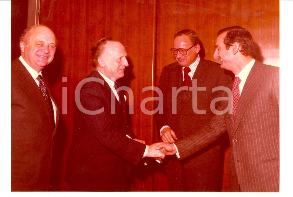 Fotografia d epoca originale 1978 AGFA MILANO Benito CHIUCCHINI e SCHULZEBATTMANN Foto 2 1