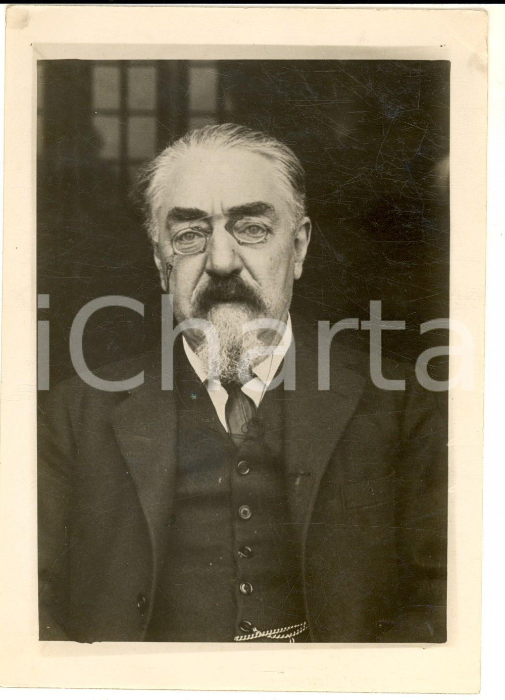Fotografia d epoca originale 1930 ca LONDON Portrait of the economist Sidney WEBB Photo 13x18 cm 1