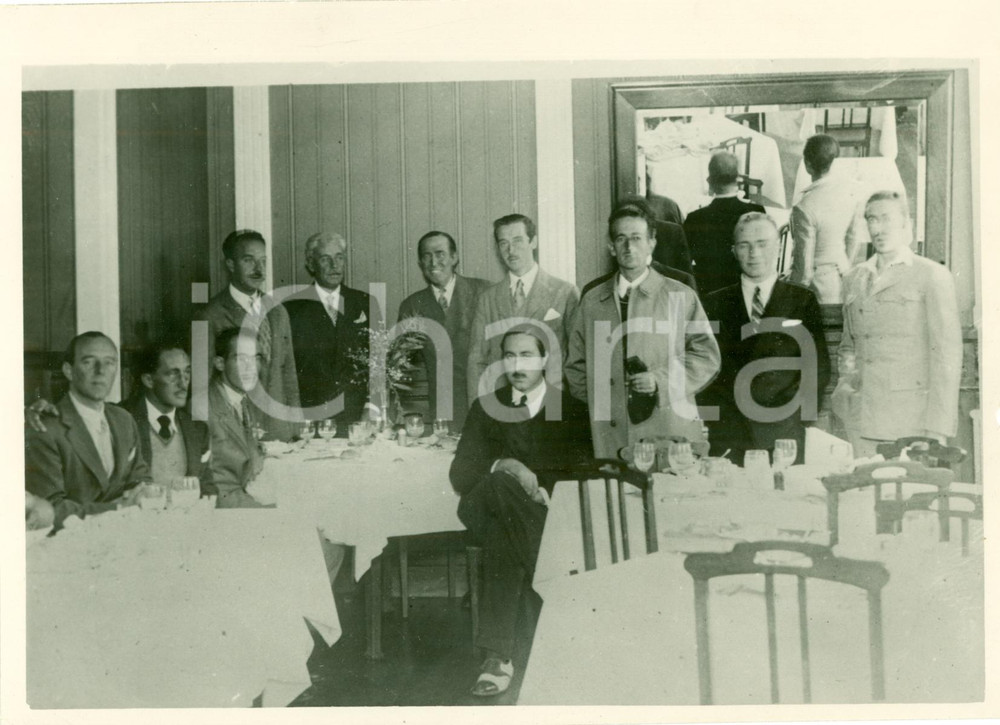 Fotografia d epoca originale 1933 LISBONA Alfonso di BORBONE tra evasi VILLA CISNEROS Fotografia 2 1