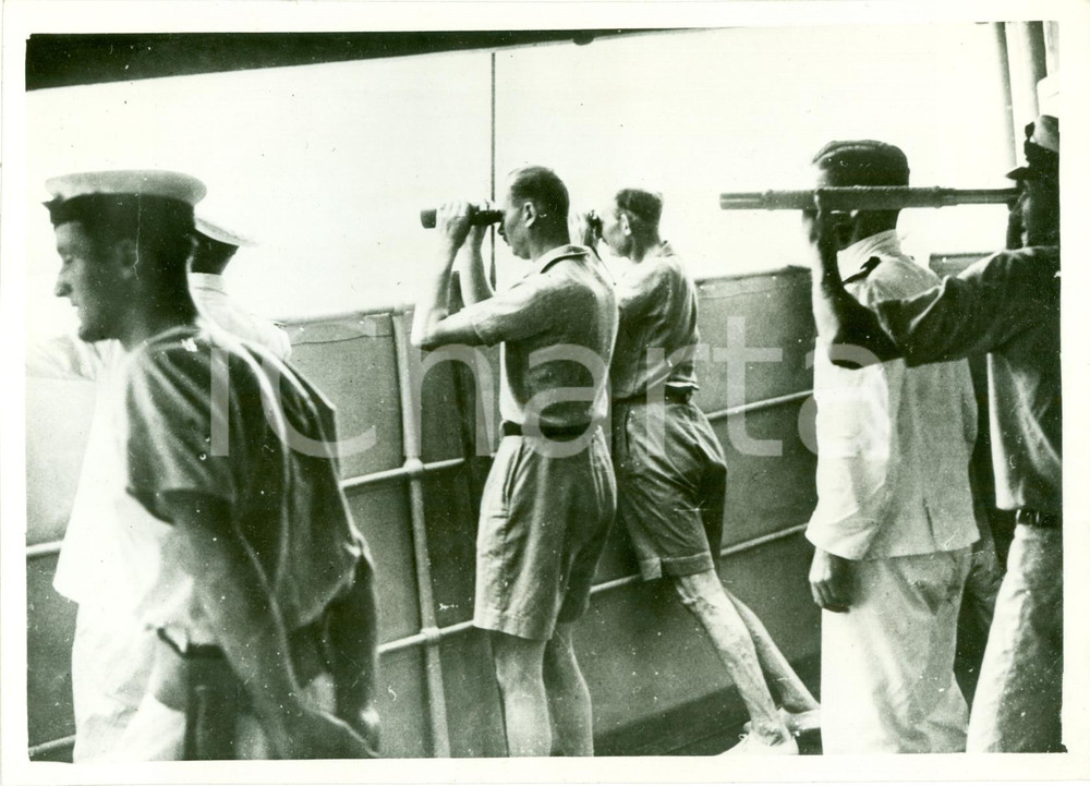 Fotografia d epoca originale 1935 SIDNEY Duca di GLOUCESTER assiste a salvataggio marinai americani FOTO 4 1