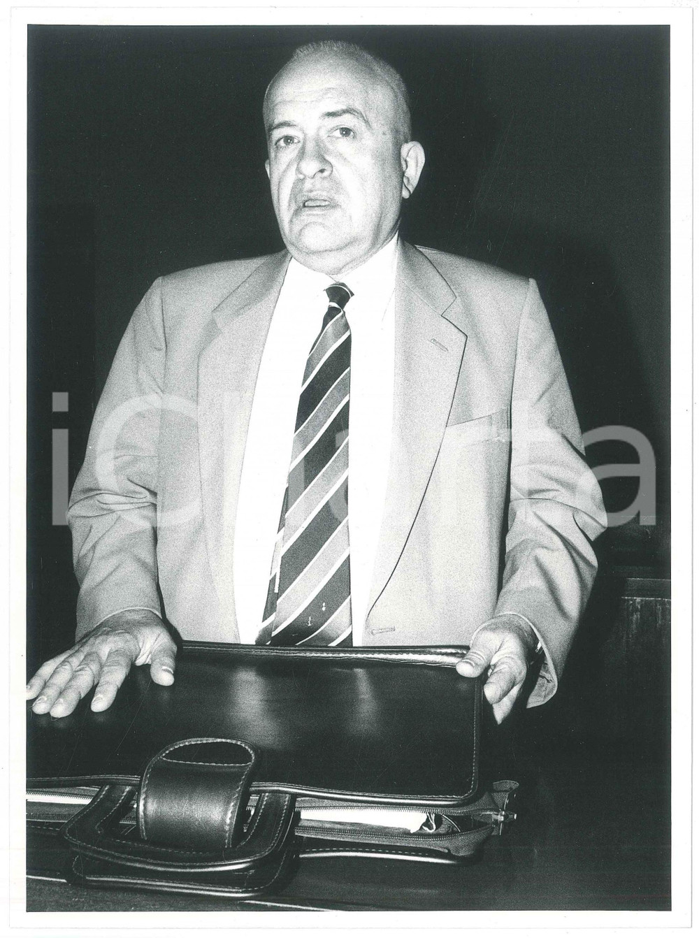 Fotografia d epoca originale 1985 ca POLITICA MSI Senatore Giorgio PISANÒ a un convegno  Ritratto Foto 3 1