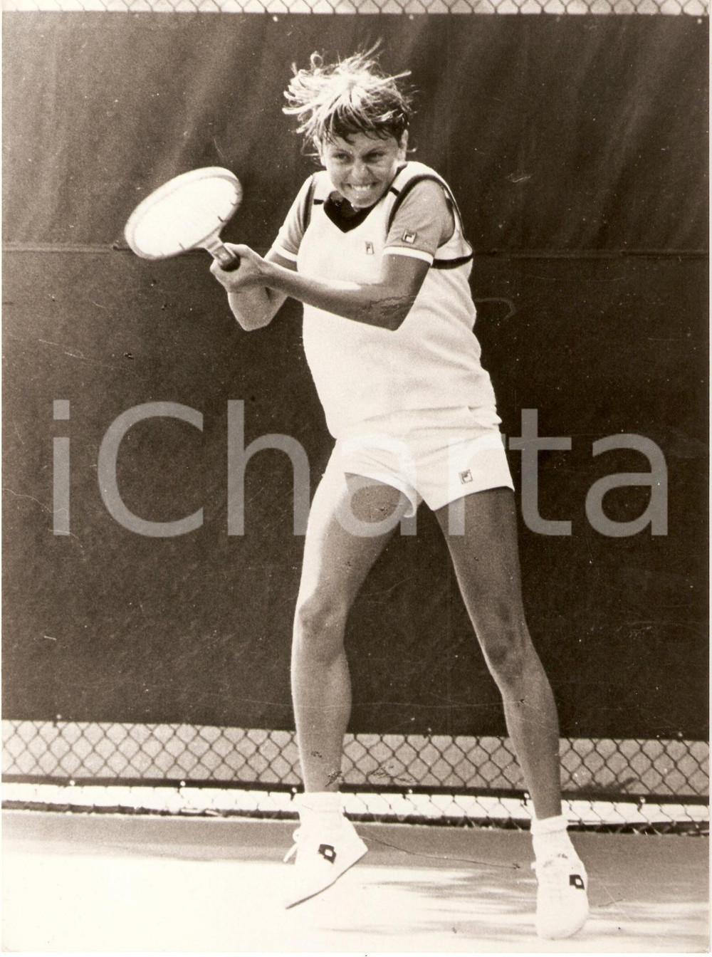 Fotografia d epoca originale 1981 TENNIS Raffaella REGGI durante allenamenti Fotografia 2 1