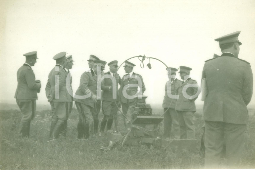 Fotografia d epoca originale 1934 NETTUNO RM Ditta BRAGANTINI Presentazione modulatore radio FOTO 1