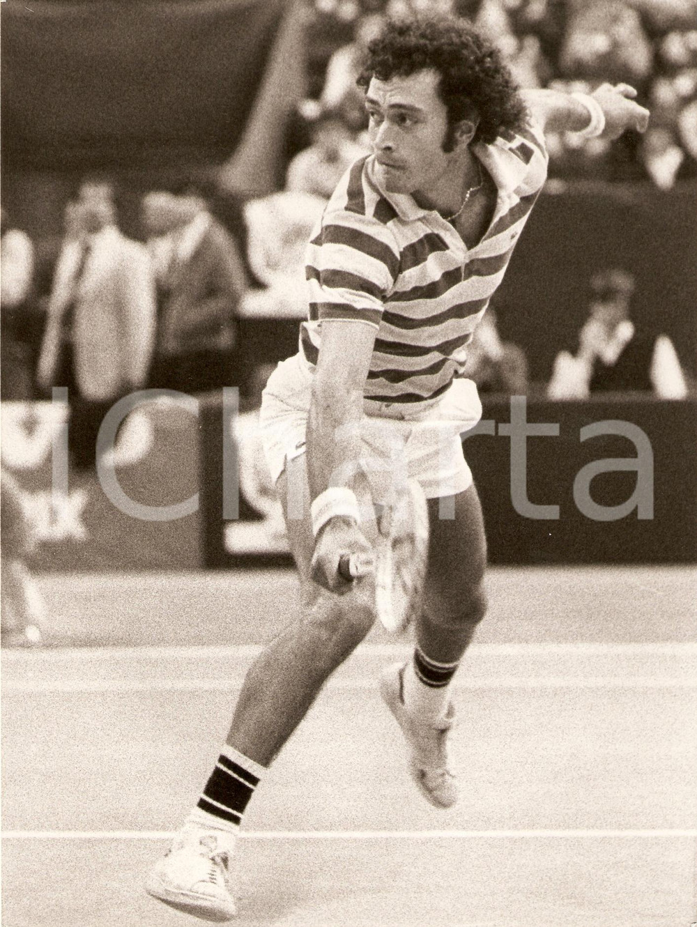 Fotografia d epoca originale 1980 circa ARGENTINA Tennis José Luis CLERC durante un incontro Foto 2 1