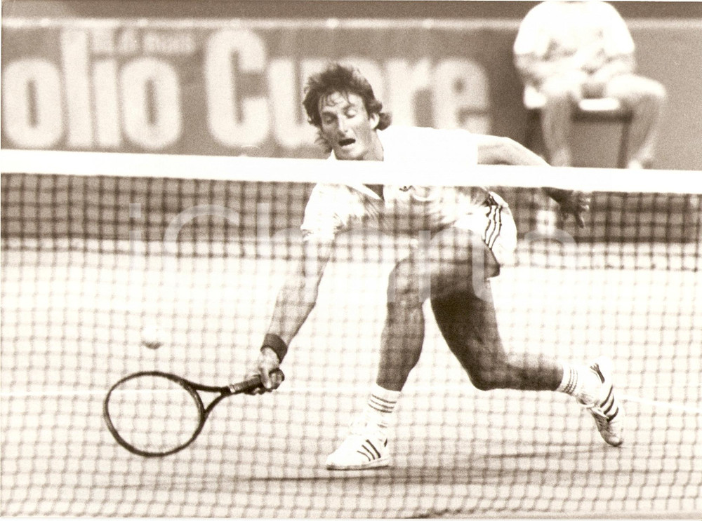 Fotografia d epoca originale 1982 MILAN Cuore Tennis Cup  Peter MCNAMARA  Sponsor OLIO CUORE Foto 2 1