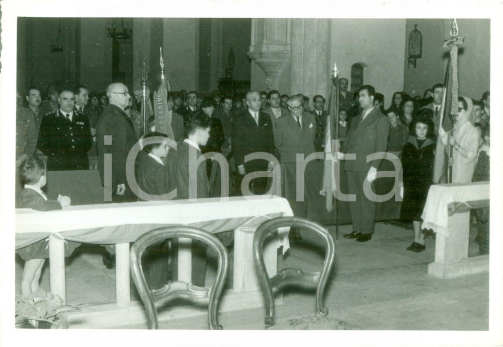 Fotografia d epoca originale 1950 ca TERNI Messa con orfani dell Istituto LAZZARINI per i Caduti Fotografia 1