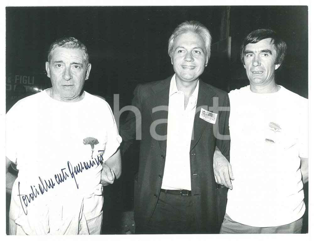 Fotografia d epoca originale 1975 ca MILANO PSI Festa dell Avanti!  Walter ARMANINI Foto AUTOGRAFO 5 1