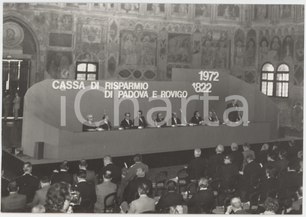 Fotografia d epoca originale 1972 CASSA DI RISPARMIO DI PADOVA E ROVIGO 150° Anniversario fondazione FOTO 1