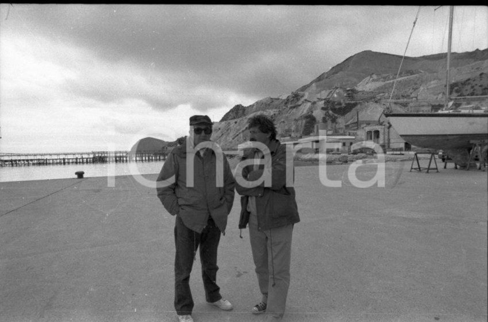 Fotografia d epoca originale 1993 CARO DIARIO Nanni MORETTI Isole Eolie scatto sul set NEGATIVO ORIGINALE 4 1