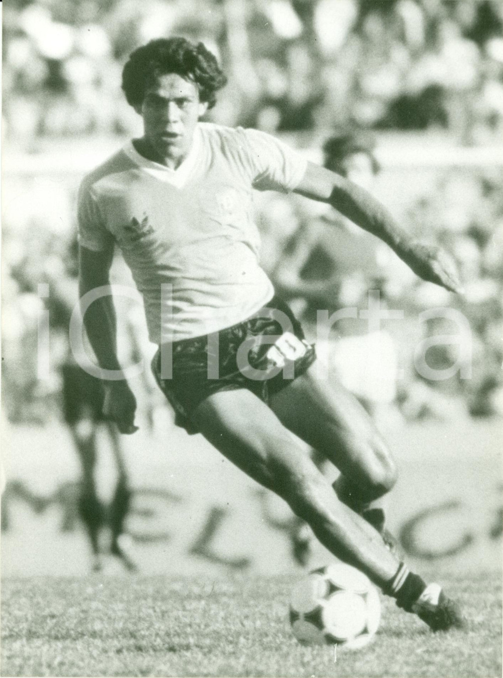 Fotografia d epoca originale 1980 ca URUGUAY CALCIO Ruben PAZ in azione Fotografia 2 1