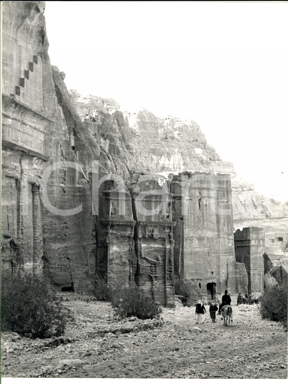 Fotografia d epoca originale 1960 ca PETRA GIORDANIA Veduta del sito archeologico Fotografia 2 1
