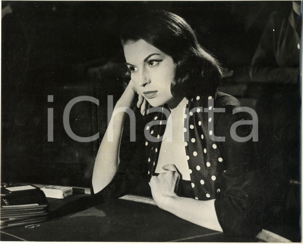 Fotografia d epoca originale 1954 CINEMA Film Mambo Robert ROSSEN  Silvana MANGANO  Ritratto Foto 1