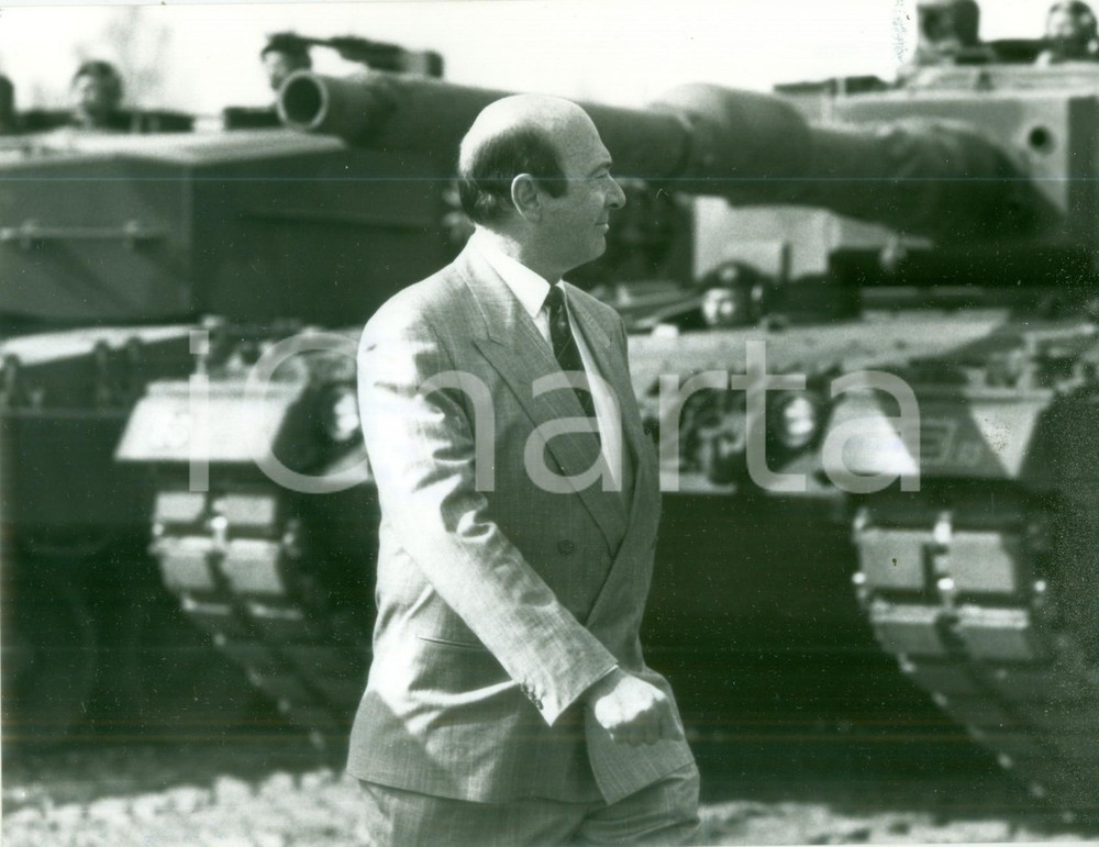 Fotografia d epoca originale 1988 BONN Helmut KOHL Manfred WORNER ispezionano le truppe Fotografia 3 1