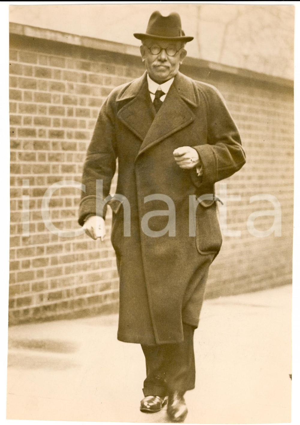 Fotografia d epoca originale 1936 LONDON James Henry THOMAS al BRITISH CABINET MEETING Foto 2 1
