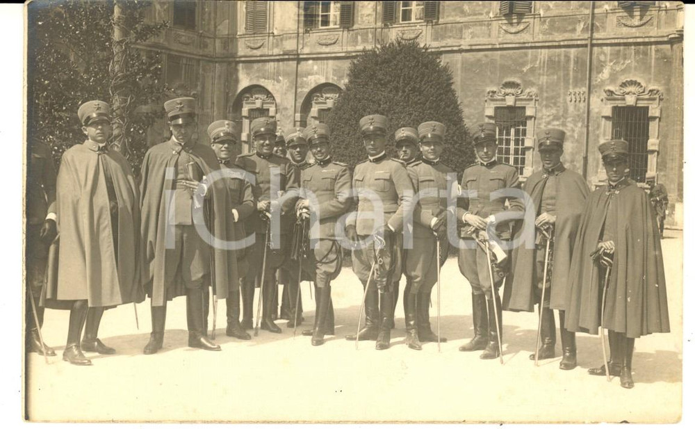Fotografia d epoca originale 1915 ca WW1 REGIO ESERCITO Allievi ufficiali di Cavalleria Foto cartolina 1