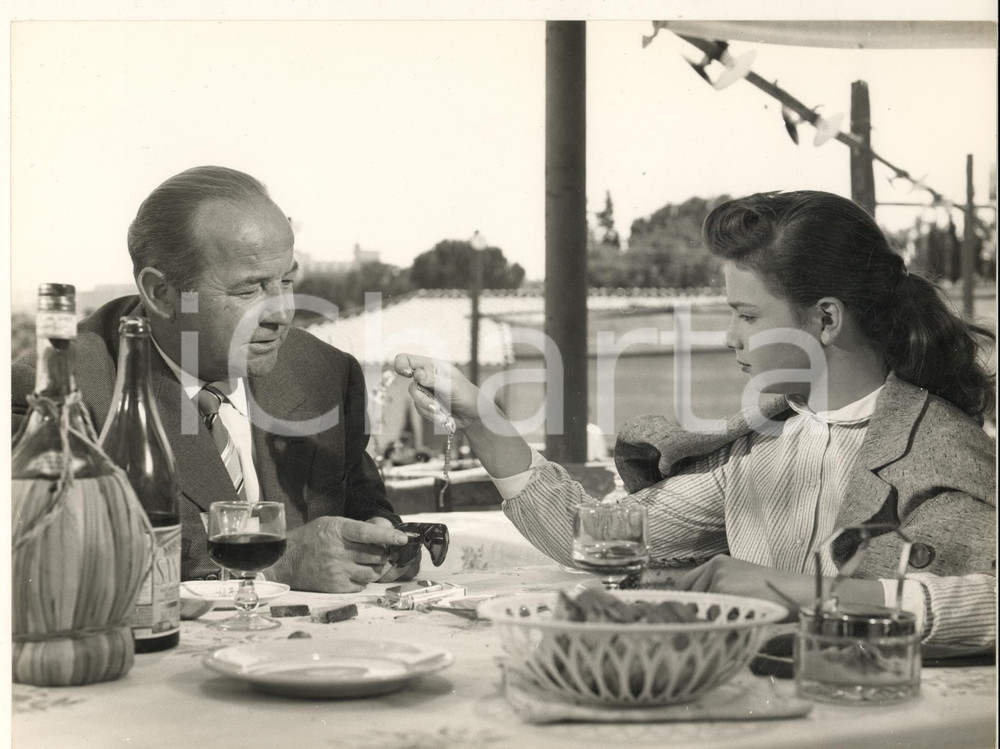 Fotografia d epoca originale 1955 CINEMA Il bidone Federico FELLINI  Broderick CRAWFORD Lorella DE LUCA 1