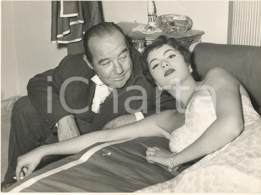 Fotografia d epoca originale 1955 CINEMA Film Il bidone di Federico FELLINI  Broderick CRAWFORD  Foto 1