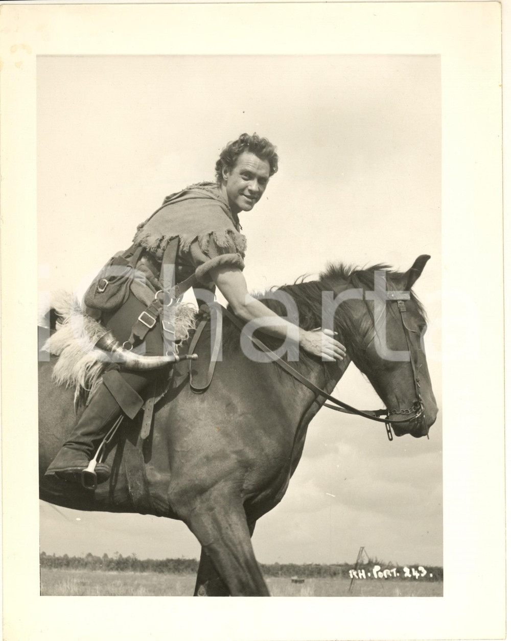 Fotografia d epoca originale 1952 CINEMA Robin Hood e i compagni della foresta  Richard TODD  Foto 20x26 1